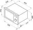 Встраиваемая микроволновая печь СВЧ Maunfeld JBMO.20.5GRBG