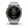Умные часы Garmin Fenix 7X Pro Sapphire Solar Edition Титановый корпус с дымчато-серым оранжевым ремешком