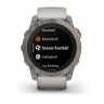 Умные часы Garmin Fenix 7X Pro Sapphire Solar Edition Титановый корпус с дымчато-серым оранжевым ремешком