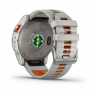Умные часы Garmin Fenix 7X Pro Sapphire Solar Edition Титановый корпус с дымчато-серым оранжевым ремешком