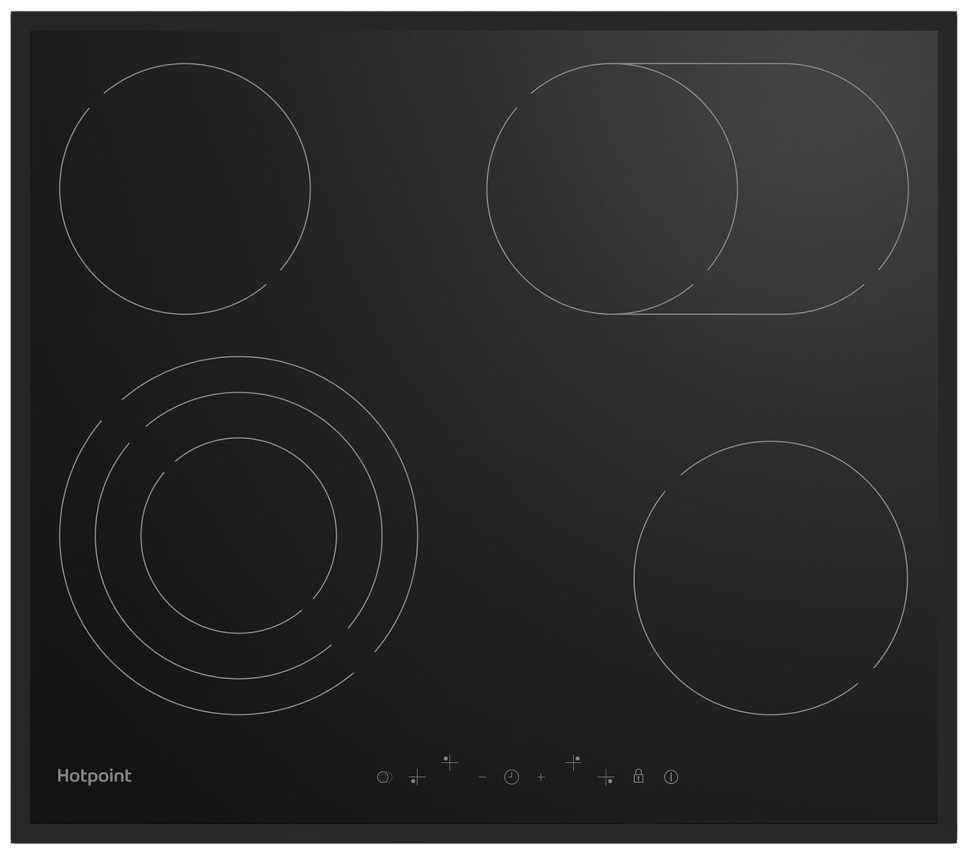 Электрическая варочная панель Hotpoint HR 6T7 BA S, черный