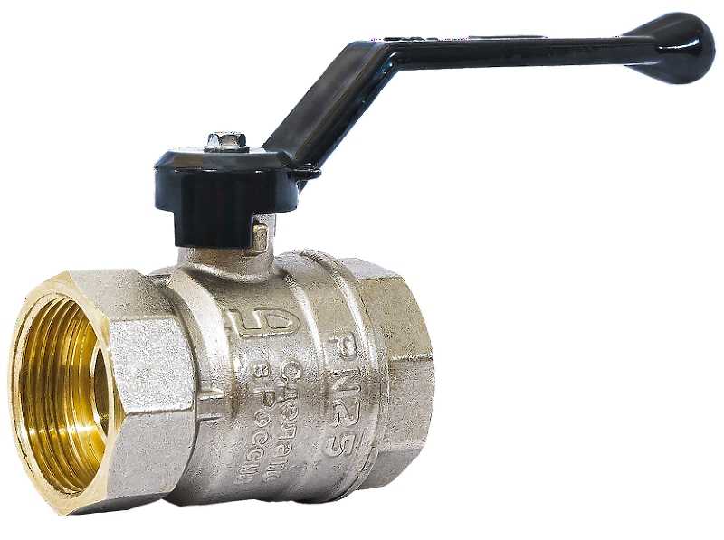 Кран шаровой латунный LD Pride 47.50.B-B.Р Ду 50 Ру 25 вн-вн, (рычаг)