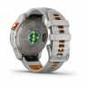 Умные часы Garmin Fenix 7 Pro Sapphire Solar титановый серый с серо-оранжевым ремешком