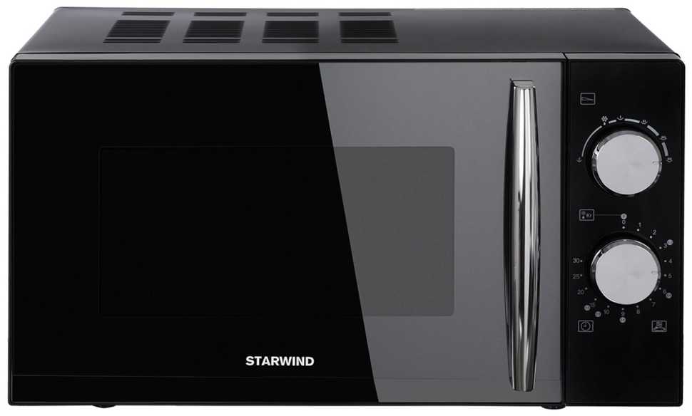 Микроволновая печь - СВЧ Starwind SMW3420 20л. 700Вт черный/хром
