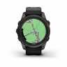 Умные часы Garmin Fenix 7S Pro Sapphire Solar титановый угольно-серый DLC с силиконовым ремешком