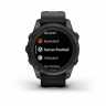 Умные часы Garmin Fenix 7S Pro Sapphire Solar титановый угольно-серый DLC с силиконовым ремешком