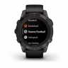 Умные часы Garmin Fenix 7 Pro Sapphire Solar титановый угольно-серый DLC с черным ремешком
