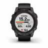 Умные часы Garmin Fenix 7 Pro Sapphire Solar титановый угольно-серый DLC с черным ремешком