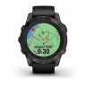 Умные часы Garmin Fenix 7 Pro Sapphire Solar титановый угольно-серый DLC с черным ремешком