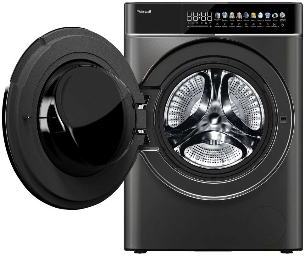 Стиральная машина с сушкой Weissgauff WMD 58411 Direct Drive Inverter Premium Steam Grey