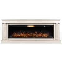 Каминокомплект: Очаг Royal Thermo Aurora RTFP/P-AR60LS, портал Olympia 60 сл. кость с зол. патиной