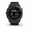 Умные часы Garmin Fenix 7X Pro Solar Edition серый корпус c черным ремешком