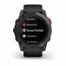 Умные часы Garmin Fenix 7X Pro Solar Edition серый корпус c черным ремешком