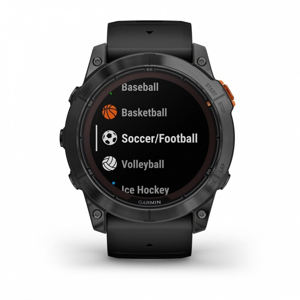 Умные часы Garmin Fenix 7X Pro Solar Edition серый корпус c черным ремешком
