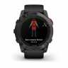 Умные часы Garmin Fenix 7X Pro Solar Edition серый корпус c черным ремешком