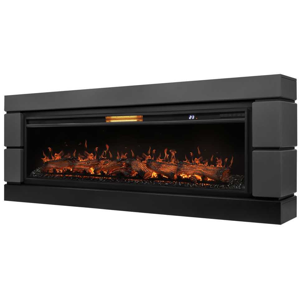 Каминокомплект: Очаг Royal Thermo Aurora RTFP/P-AR60LS, портал Moderno 60, графит