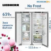 Холодильник Side-by-Side Liebherr XRFsf 5245-22 001 BioFresh NoFrost серебристый