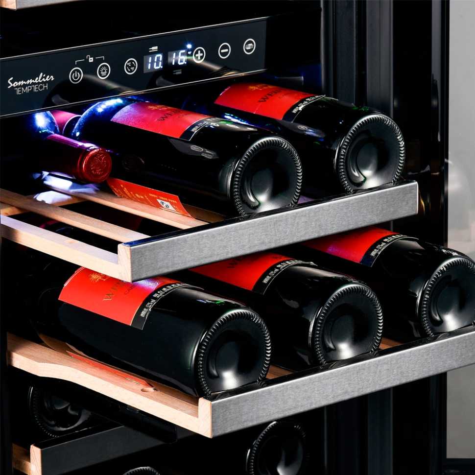 Встраиваемый винный шкаф Temptech SOMQ38DRB-24