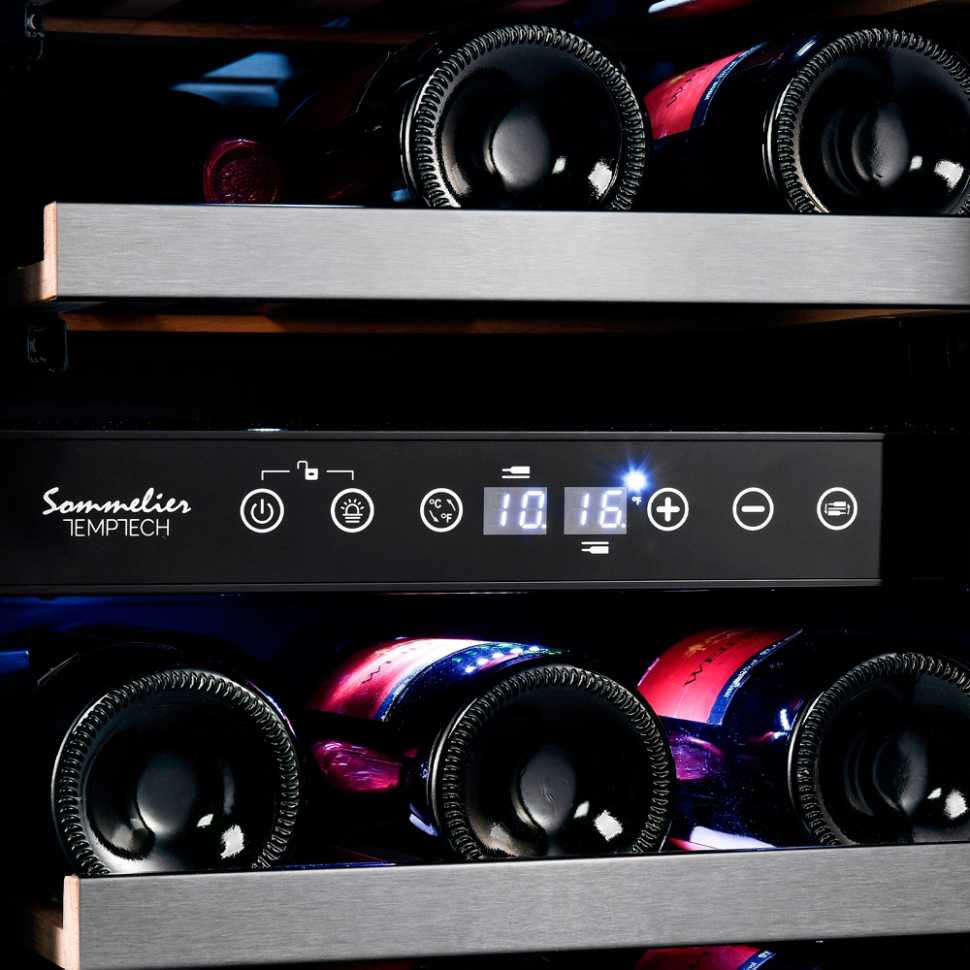 Встраиваемый винный шкаф Temptech SOMQ38DRB-24