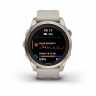 Умные часы Fenix 7S Pro Sapphire Solar золотистый корпус со светло-песочным ремешком