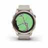 Умные часы Fenix 7S Pro Sapphire Solar золотистый корпус со светло-песочным ремешком