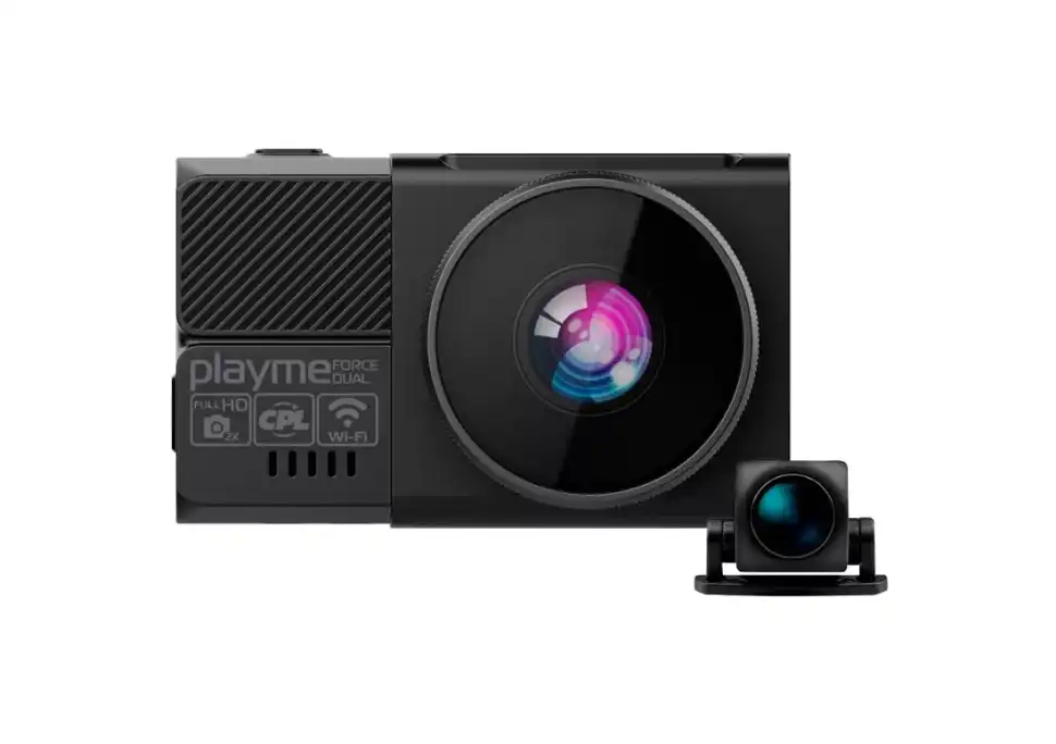 Playme Force DUAL, Wi-fi, CPL - видеорегистратор с двумя камерами Wi-fi, CPL