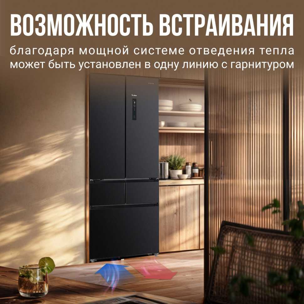 Многокамерный холодильник Tesler RFD-427BI GRAPHITE