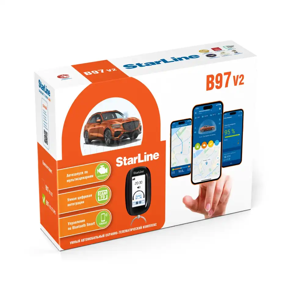 Автосигнализация StarLine B97 V2 3CAN+FD+4LIN LTE GPS 