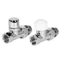 Набор термостатический для радиатора прямой Royal Thermo Design 1/2&quot;М30х1,5 (Хром)