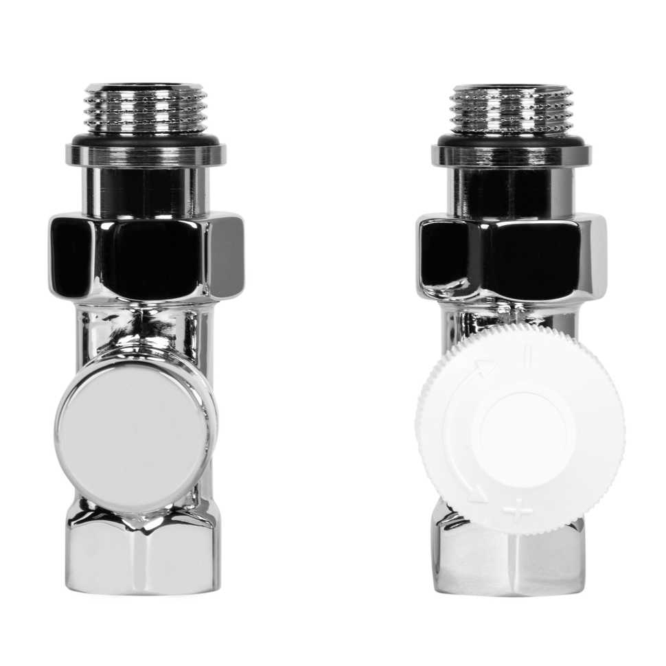 Набор термостатический для радиатора прямой Royal Thermo Design 1/2"М30х1,5 (Хром)