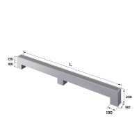 Конвектор напольный Royal Thermo STEP-130/130/3000-2-N-SS-LG-NA