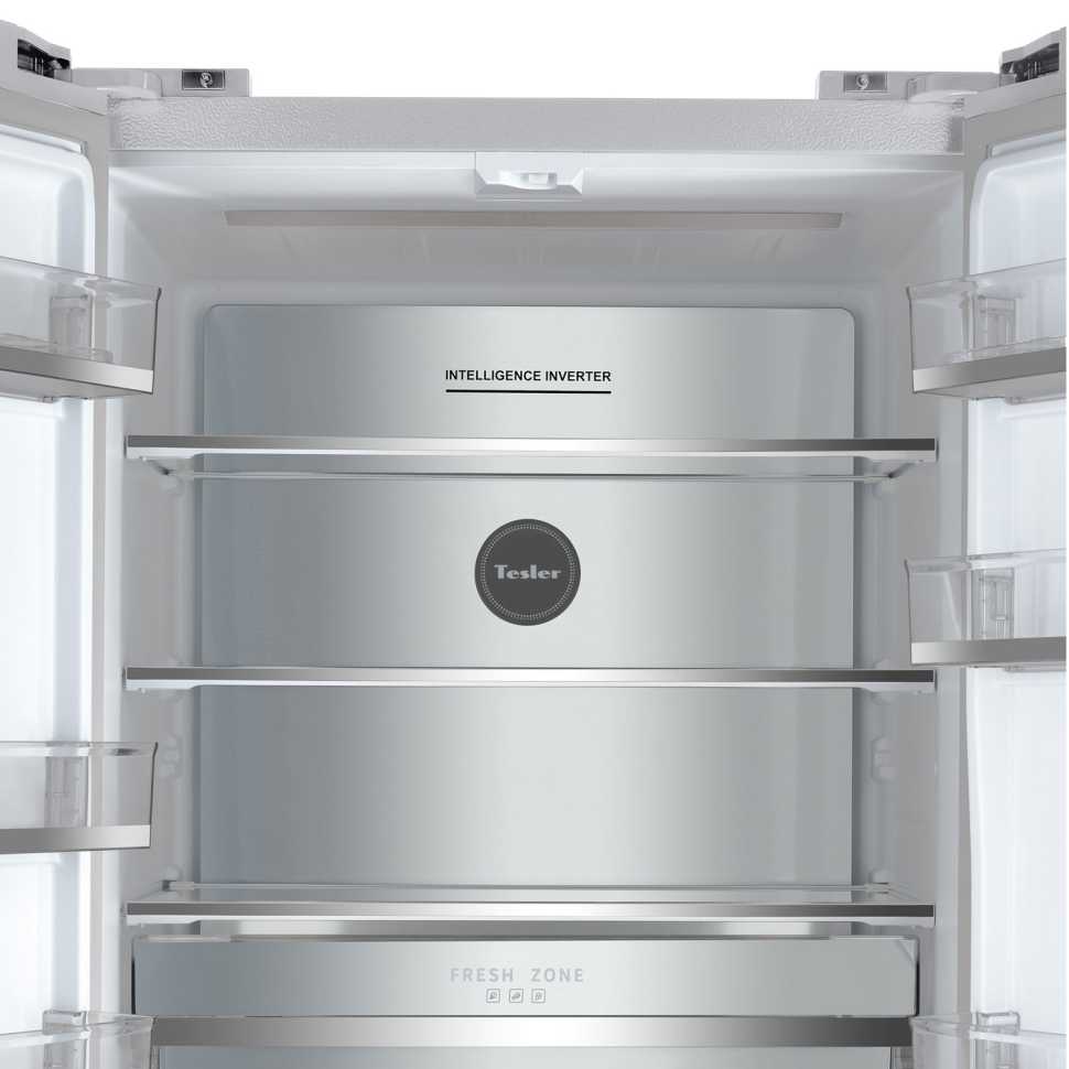 Многокамерный холодильник Tesler RFD-427BI SPARKLING WHITE