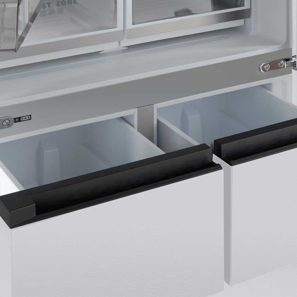 Многокамерный холодильник Tesler RFD-427BI SPARKLING WHITE