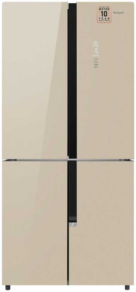 Холодильник Side-by-Side Weissgauff WCD 450 BEG NoFrost Inverter