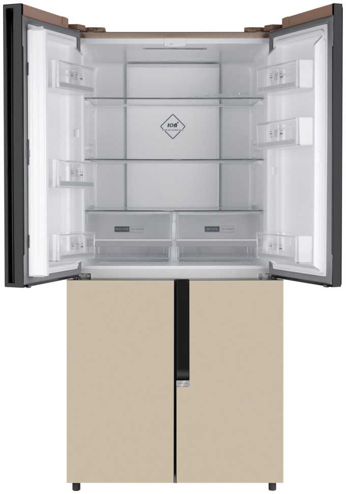 Холодильник Side-by-Side Weissgauff WCD 450 BEG NoFrost Inverter