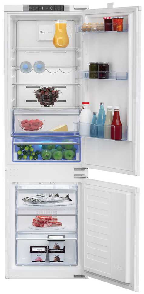 Встраиваемый двухкамерный холодильник Beko BCNA 275 E2S