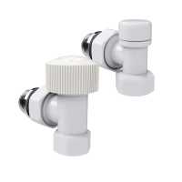 Набор термостатический угловой Royal Thermo Design 1/2&quot;М30х1,5 (Белый)