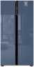 Холодильник Side-by-Side Weissgauff WSBS 600 NoFrost Inverter Blue Glass