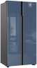 Холодильник Side-by-Side Weissgauff WSBS 600 NoFrost Inverter Blue Glass