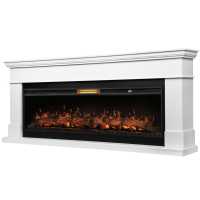 Каминокомплект: Очаг Royal Thermo Aurora RTFP/P-AR60LS, портал California 60 W, белый