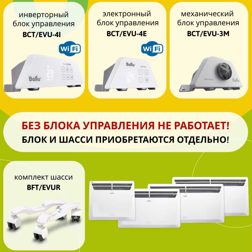 Модуль отопительный электрического конвектора Ballu Evolution Transformer BEC/EVU-2000