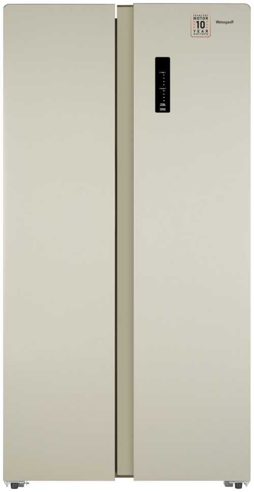 Холодильник Side-by-Side Weissgauff WSBS 600 Be NoFrost Inverter