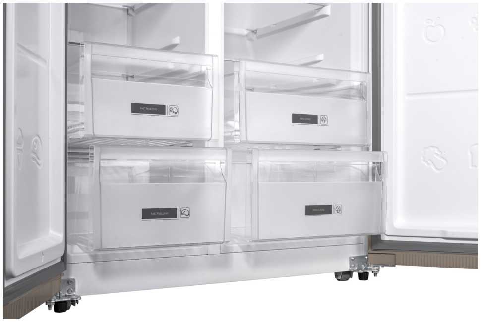 Холодильник Side-by-Side Weissgauff WSBS 600 Be NoFrost Inverter
