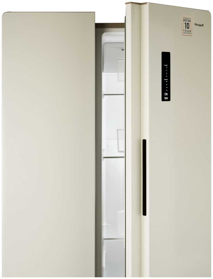 Холодильник Side-by-Side Weissgauff WSBS 600 Be NoFrost Inverter
