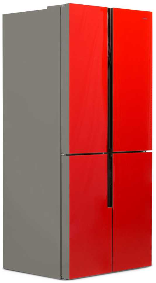 Многокамерный холодильник Centek CT-1750 NF Red, INVERTER