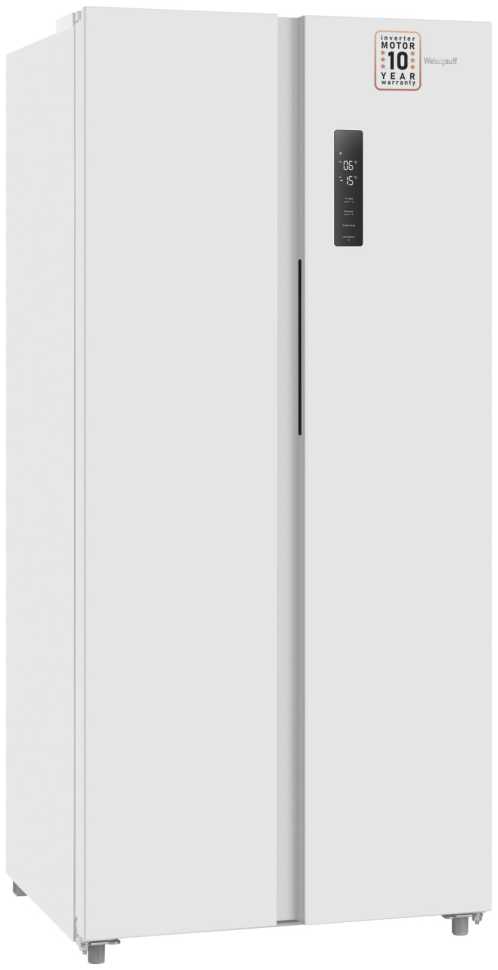 Холодильник Side-by-Side Weissgauff WSBS 500 Inverter NoFrost White