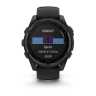 Умные часы Garmin Fenix 8, 47 мм, Solar, Sapphire Carbon Gray DLC Titanium with Black/Pebble Gray Silicone