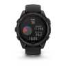 Умные часы Garmin Fenix 8, 47 мм, Solar, Sapphire Carbon Gray DLC Titanium with Black/Pebble Gray Silicone