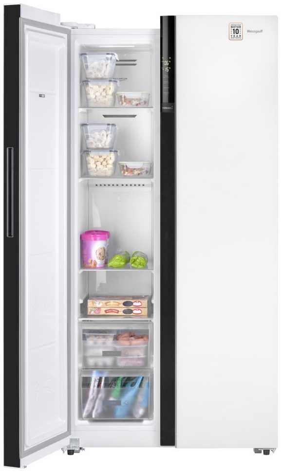 Холодильник Side-by-Side Weissgauff WSBS 600 WG NoFrost Inverter