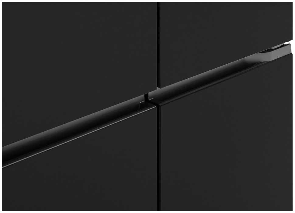 Многокамерный холодильник Weissgauff WCD 510 Built-in Inverter NoFrost Black Glass
